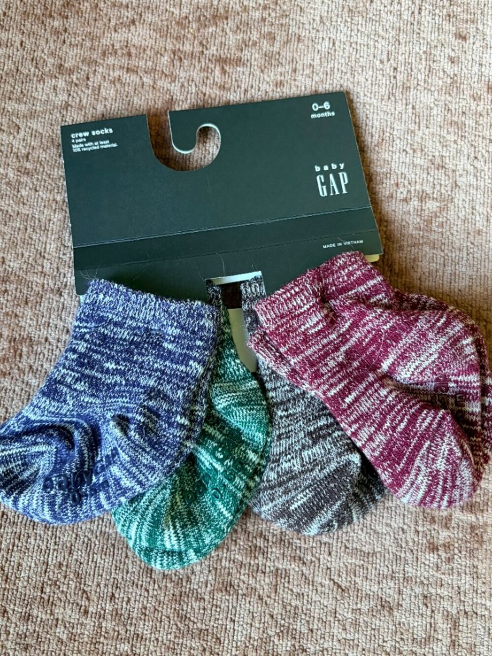 Baby Crew Socks - 4 pack